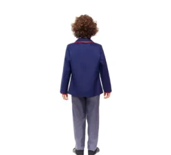 Costume da scolaro moderno blu per bambino