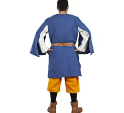 Costume da scudiero reale blu e arancione per uomo
