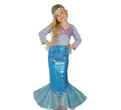 Costume da Sirena brillante per bambina