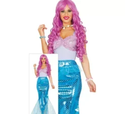 Costume da sirena glamour per una donna