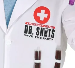 Costume da siringa Dr. Shots per uomo