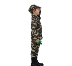 Costume da soldato con walkie-talkie per bambini