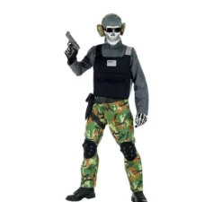 Costume da soldato scheletro per bambini