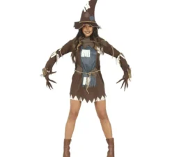Costume da spaventapasseri marrone da donna