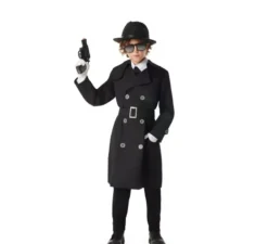 Costume da spia nera per ragazzi