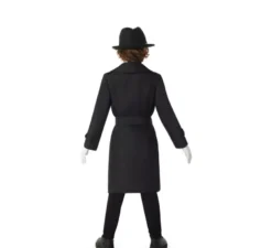 Costume da spia nera per ragazzi