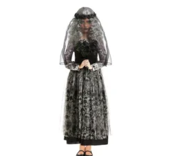 Costume da Sposa Dark con velo per bambina