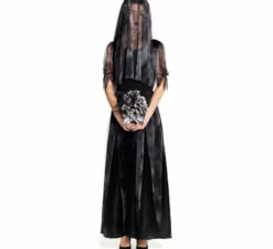 Costume da sposa gotica con velo per donna