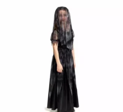Costume da sposa gotica con velo per ragazze
