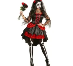 Costume da sposa scheletro Catrina per donna
