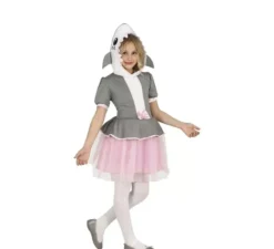 Costume da squalo grigio con gonna in tulle per bambina