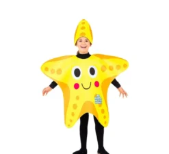 Costume da stella marina gialla per neonati e bambini