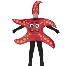 Costume da stella marina rossa per bambino