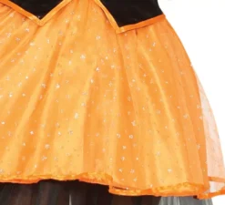 Costume da strega arancione per donna