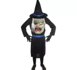 Costume da strega con cappello per uomo