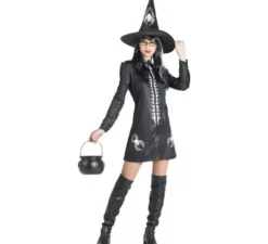 Costume da Strega con ragni per donna