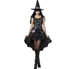 Costume da strega d'argento per una donna