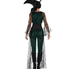 Costume da strega della congrega verde per donna