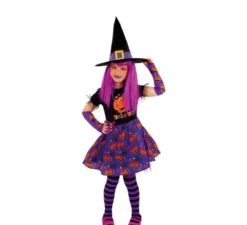 Costume da Strega dolcetto o scherzetto per bambina