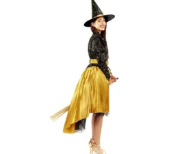 Costume da strega dorata per donna