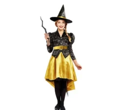 Costume da Strega d'Oro per bambina