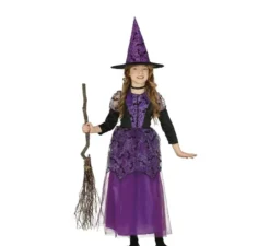 Costume da Strega lilla per bambina