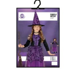 Costume da Strega lilla per bambina