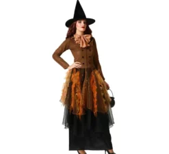Costume da strega marrone per donna