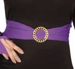 Costume da strega nero e lilla per donna