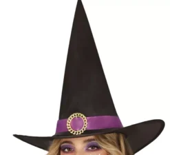 Costume da strega nero e lilla per donna