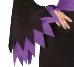 Costume da strega nero e lilla per donna