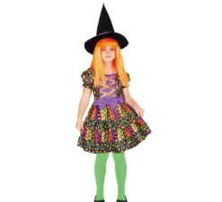 Costume da strega psichedelica per bambina