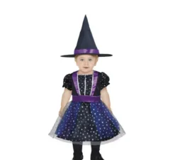 Costume da strega Stelle d'Argento per bambina e neonato