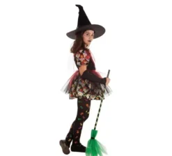 Costume da strega teschio floreale per ragazza