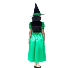Costume da strega verde per bambina