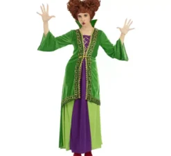 Costume da strega verde per donna