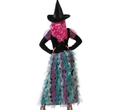 Costume da strega verde per donna