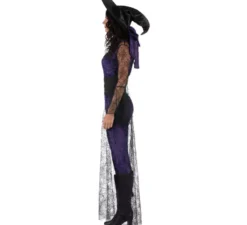 Costume da strega viola della congrega per donna