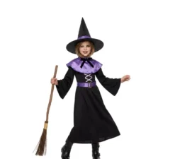 Costume da strega viola per bambine