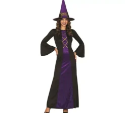 Costume da strega viola per donna