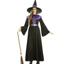 Costume da strega viola per donna