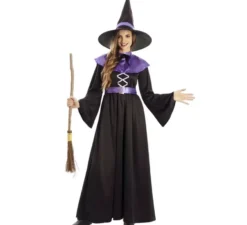 Costume da strega viola per donna