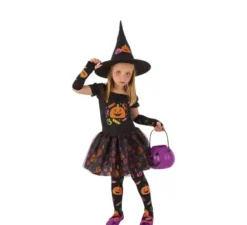Costume da Strega zucca per bambina e bebé