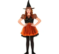 Costume da strega zucca per bambine