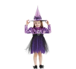 Costume da streghetta lilla per bambina e neonato