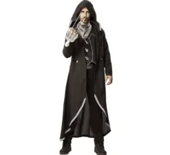 Costume da stregone nero per uomo