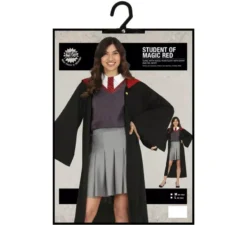 Costume da studentessa di magia rossa per donna
