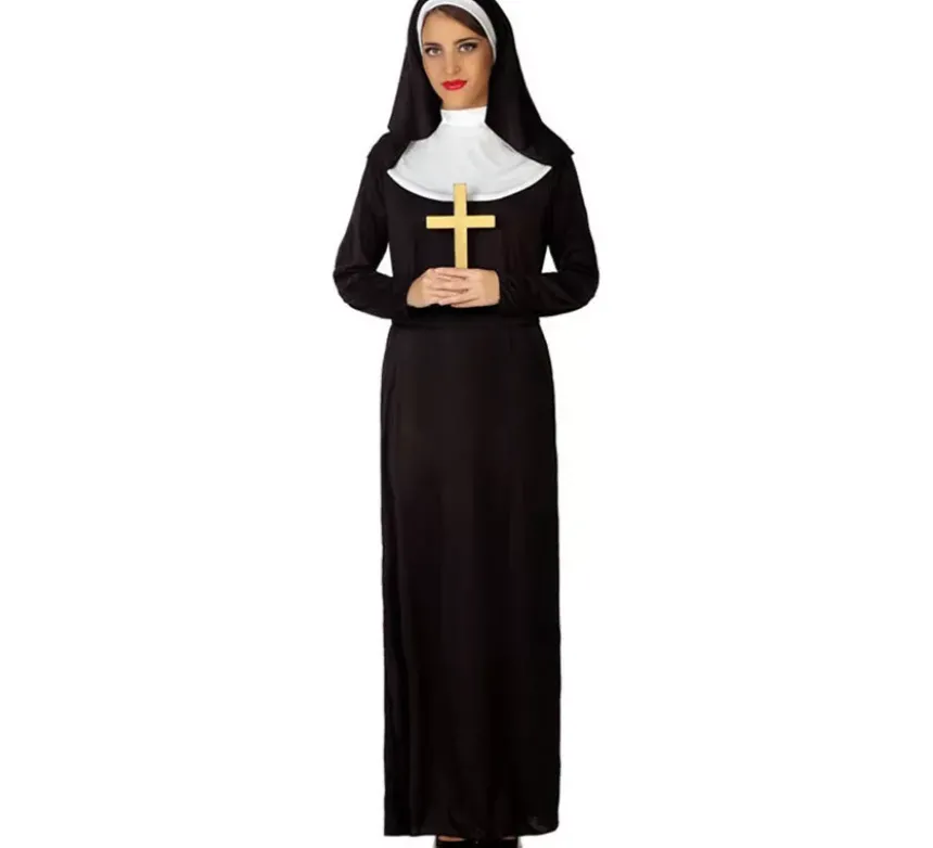 Costume da suora economico per donna taglia ML