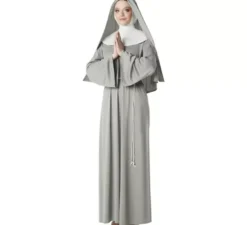 Costume da suora grigia per donna