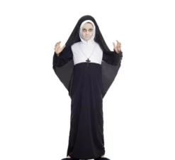 Costume da suora nera per bambina